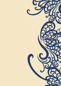 ラインアート1 ベージュ