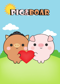 หมูป่า&หมู น้อยน่ารัก