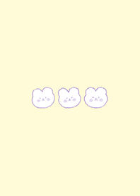 simple rabbit : light yellow (yellow5)
