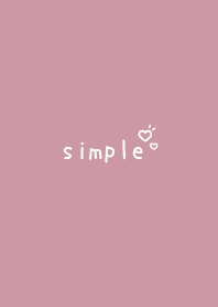simple heart Theme Happy white pink