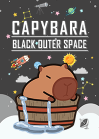 Capybara/vast starry sky/black2