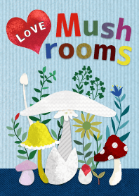 Jamur kecil yang lucu