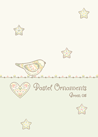 Pastel ornaments/Green 05