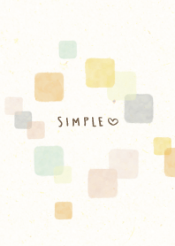 watercolor warm color square9 Japan