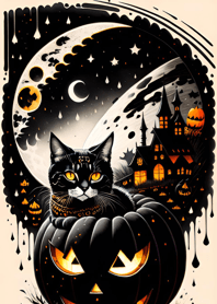 halloween cat 50991D