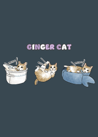 gingercat5 - dark indigo