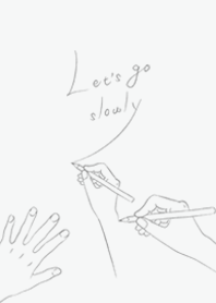 Hand drawing hand_right handed