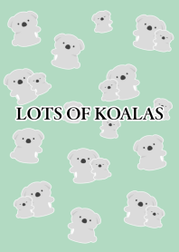 LOTS OF KOALAS-DUSTY MINT GREEN