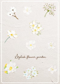 brown Oil painting of flowers 03_2