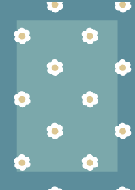 BlueGreen Daisy Florets Dull flower