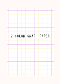 2 COLOR GRAPH PAPERj-PINK&YEL-CREAM PINK