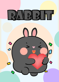 Love Chubby Black Rabbit Theme
