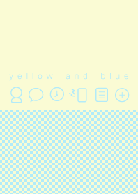 イエロー × ブルー ～ チェック