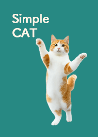 Simple CAT | 茶白猫・グリーン