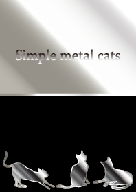 簡單的金屬貓主題