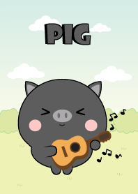 Mini Lovely Black Pig Theme