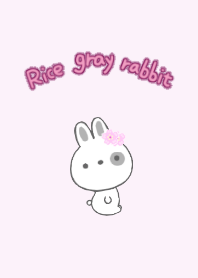 Rice Grey Rabbit (Pink)