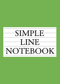 SIMPLE LINE NOTEBOOK/GREEN/YELLOW
