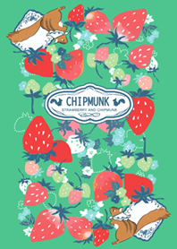 Chipmunk and strawberry/ Green