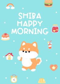Shiba Happy Morning (pastel)