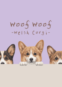 Woof Woof - Welsh Corgi 01 - LAVENDER