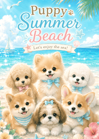 Puppy Summer Beach