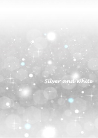 Silver and white