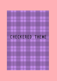 DUSTY PURPLE CHECKERED THEME-PINK RED