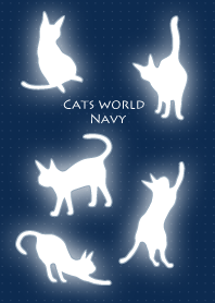 Cats World Navy