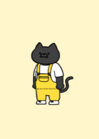 Overalls black cat 03.