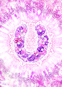 Purple Flower Horseshoe