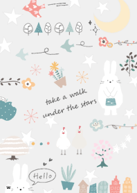 Gray Rabbit and Stars 01_2