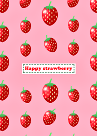 Happy RED strawberry Pink ver