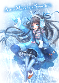 Himemurasaki Astro Mary in a snowfield.