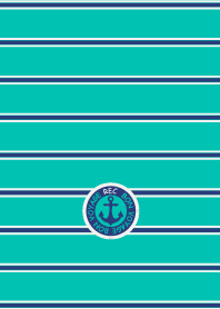 BON VOYAGE MARINE STRIPE MINT BLUE