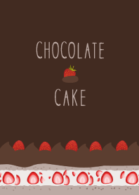 甘くて美味しいイチゴチョコレートケーキ