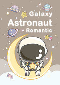 浩瀚宇宙/可愛寶貝太空人/摩托車/米色