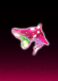 Shining shark pink red