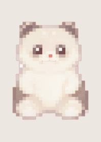Tema Panda Pixel Art Bege 01