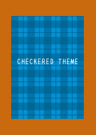BLUE CHECKERED THEME-TERRACOTTA