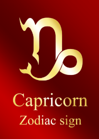 Capricorn Gold Red symbol mark