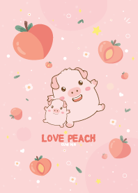 Pig Love Peach Pretty