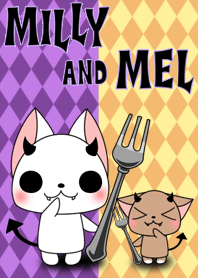 ★白ネコみりぃ＆める★(ハロウィンver.)