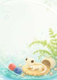 Cream Gecko Berry Cookie Fern