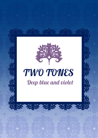 TWOTONES Deep blue and Violet