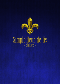 Simple fleur-de-lis <blue>