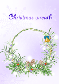 - White Christmas wreath -