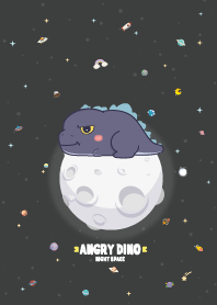 Angry Dino Night Space Galaxy
