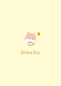 Shiba Inu3 Moon - Yellow