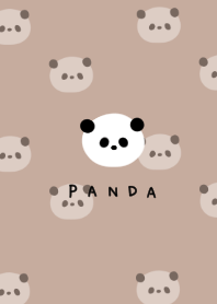 Full of pandas. beige.